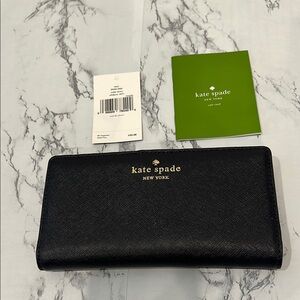 Kate Spade Black Wallet and Card Holder Sleek Design